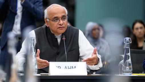 Junaid Ahmad at 2025 Annual Meetings, Washington DC, USA