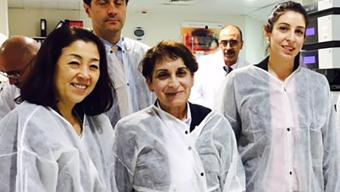 Keiko Honda in the lab