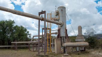 Olkaria II geothermal power plant in Kenya