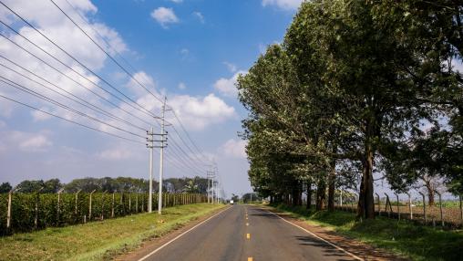 Highway of Kiambu in Kenya